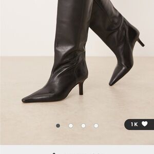 BNWT ASOS Black Heeled Boots